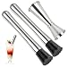 2PCS Muddler Bar Tool & Stainless Steel Cocktail Muddler 8" Long.