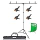 EMART T Form Hintergrund Ständer Hintergrundsystem, 1,5x2,6m Hintergrundständer mit 4 Federclips, Tragetasche für Fotostudio, Porträt und Produktfotografie