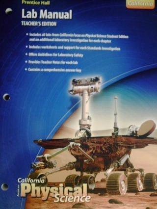 PH CA Focus on Physical Science Lab Manual TE (CA)(TE)(P): Pearson Prentice Hall: 9780132034340 ...