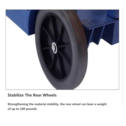 Profi Reinigungswagen mit extra groß Tasche, Kunststoff Putzwagen Reinigungswagen, Housekeeping Caddy mit Regalen(Grey) – Bild 8