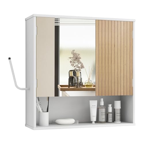Wall Mounted Mirror Cabinet with LED