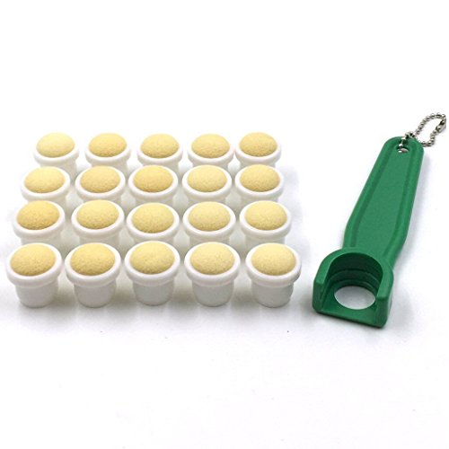 Tapp Collections Bingo Dauber Plain Tips 20-pk and EZ Lift Dauber Tip Removal Tool - Green