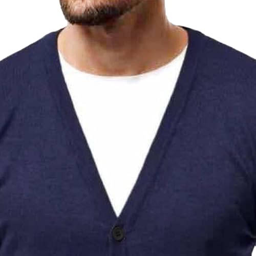 Men's V Neck Casual Lightweight Cardigan Soft Long Sleeve Sweaters Pocket Button Down Knitted Open Sweater3