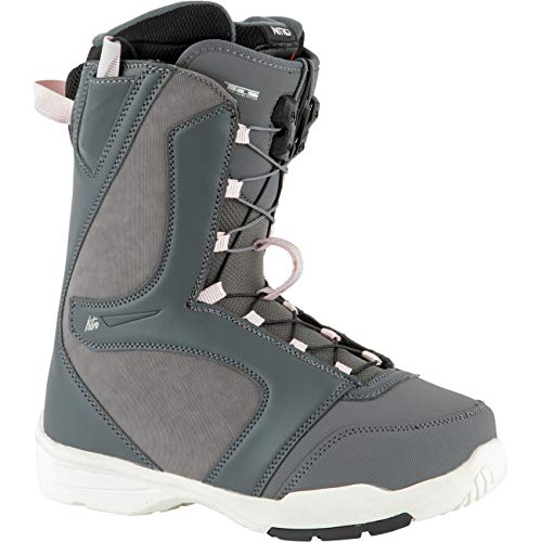 Nitro Flora TLS Boot´21, Barca da Snowboard. Donna, Carbone Bianco/Rosa, 245
