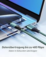 RAVIAD USB C Kabel 2M 3Stück, 3.1A Ladekabel USB C Schnellladekabel Nylon – Ansicht 4