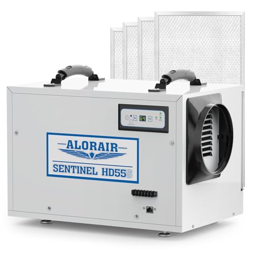 ALORAIR Sentinel HD55S Crawl Space Dehumidifiers + MERV-8 Filter Replacement Set for Sentinel HD55S