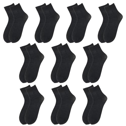10 Pairs Mens Casual Business Ultrathin Middle Tube Calf Socks Soft Breathable Moisture Wicking Dress Crew Silk Socks