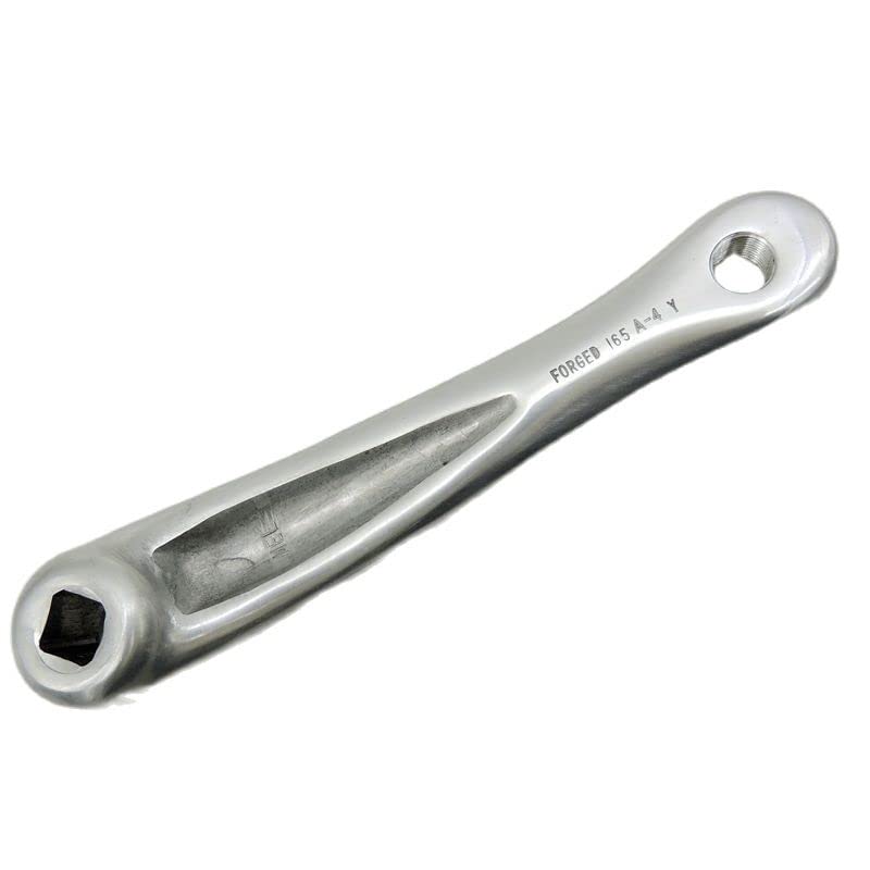 Guarnitura MTB 46T Road Bicycle Grulenkset Single Speed Bike Crank 165mm Pieghevole Bike Sliver a Catena Ruota Ruota Ruota in Alluminio Guarnitura