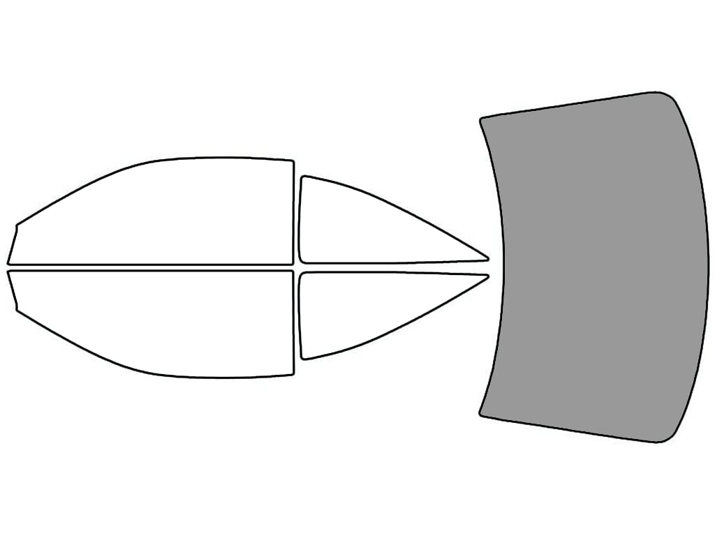 Rvinyl Window Tint Kit Compatible with Toyota Solara 1999-2003 (Coupe) - Rear Windshield Precut Kit - 50%