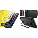 JETech per Nintendo Switch 2 (2025) 7,9 Pollici Pellicola Protettiva Allineamento Automatico e Custodia Sottile Dockable Pacchetto