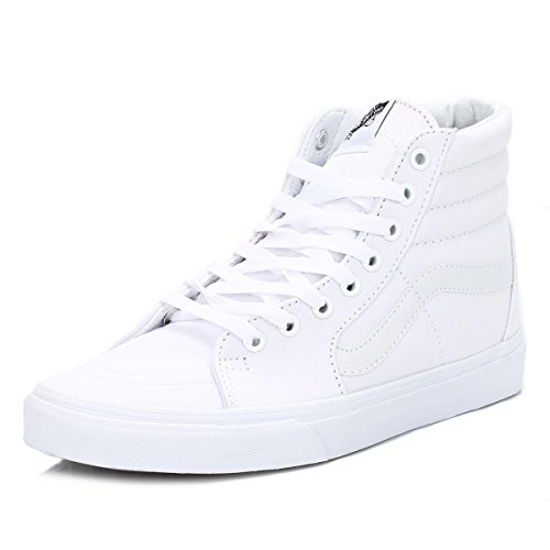 Vans Unisex's Low Hi-Top Sneakers, White True White, 35 EU