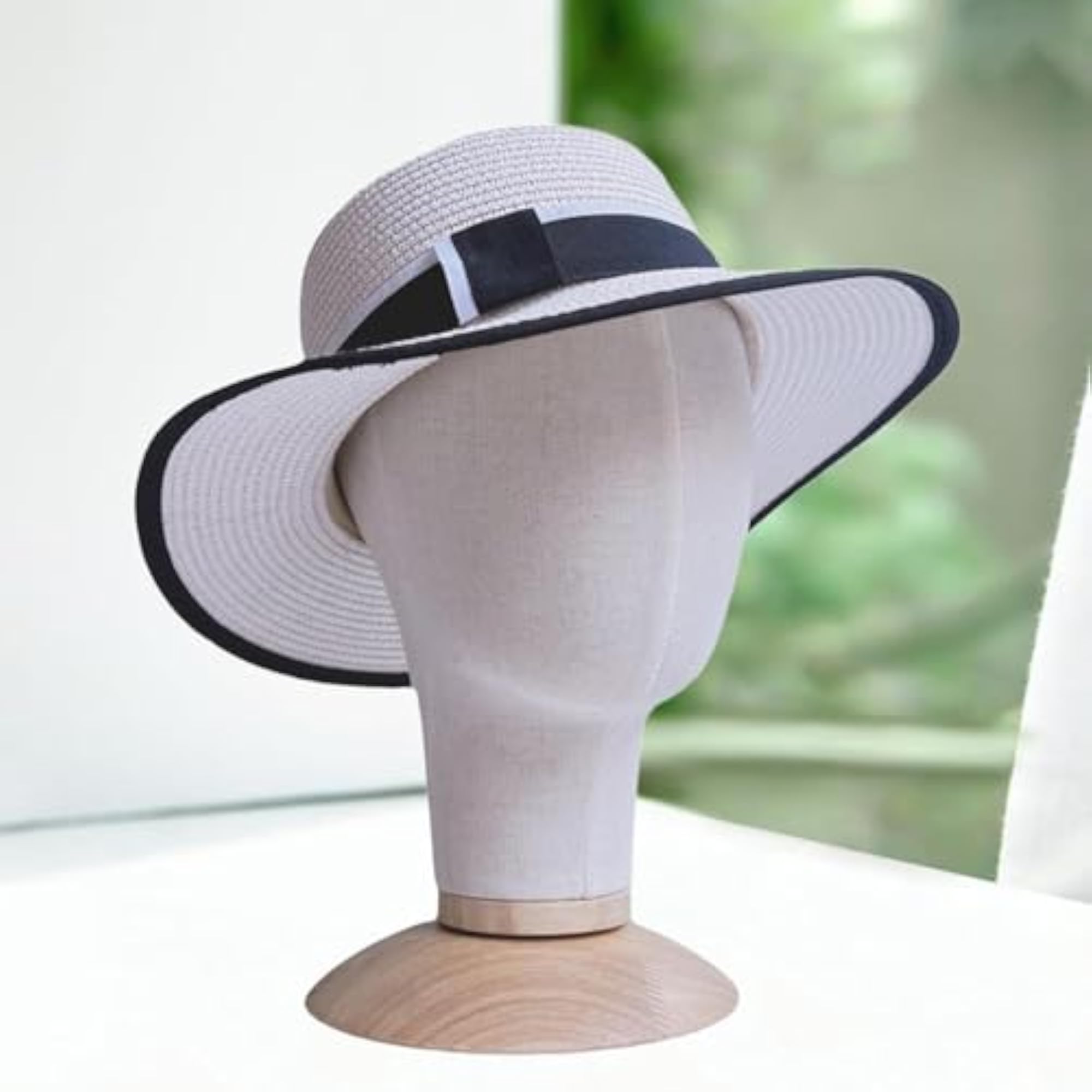 Manikin Head Model with Base Portable Wig Stand for Beginners