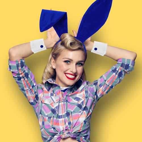image for SATINIOR Bunny Costume Set Rabbit Ear Headband Collar Bow Tie Costume 