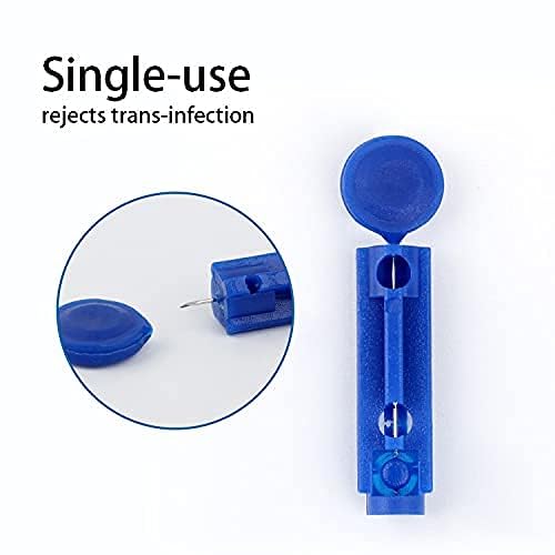 Image of 100 Pcs Round Lancets Compatible with Dr Morepen, Gluneolite, Onetouch, SD Codefree, On Call Plus, Dr Trust, Alere G1 Advance, Contour TS, Contour Plus