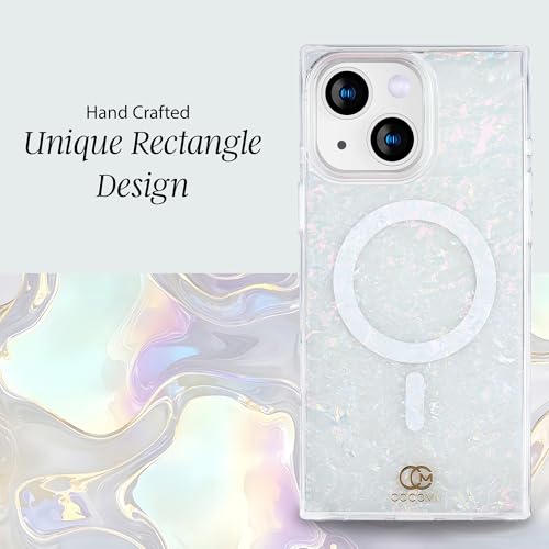 Image of COCOMII Rectangle for iPhone 15 Case, Pearlescent Opal
