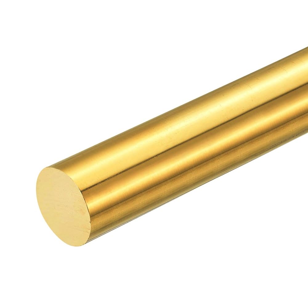 1 Barra di Ottone, Lunghezza 200 Mm. Adatta for Alberi di Supporto Corti, Diametro 15 Mm/18 Mm/20 Mm/25 Mm/30 Mm E Funzione di Saldatura.(Diameter20mm)