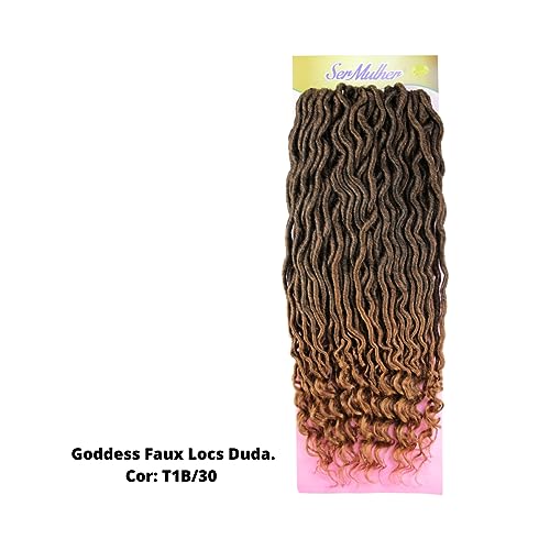 Cabelo Goddess Curl Faux Locs 65 Cm Ser Mulher Duda Cacheado (T1B/30)