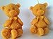 Produktbild Wieschalla-Design 2 Stück Bienenwachskerze Teddy Teddybär Handgemacht Kerze Teddykerze Bienenwachs 70,00/kg Geschenk Taufe Muttertag