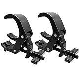 Picture of Truss Clamp 2 Pack Stage Light Clamp ，Heavy Duty 440 LB DJ Light Clamps 38-70mm(1.49-2.75") OD Tube/Pipe, Aluminum Alloy Stage Light Clamp Hook for DJ Lighting Par Lights Spot Lights