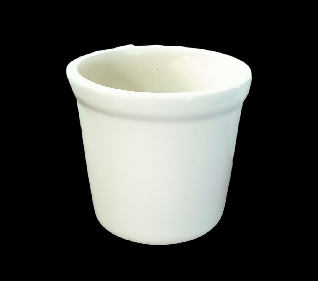 Shagun Farm Off White Ceramics 4 Inch Round Ceramic Pot, Ideal for Gifts, Table, Shelfs, Planter with a Drainage Hole (B0CXM55MCT) Amazon Price History, Amazon Price Tracker