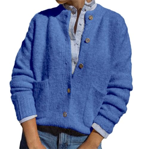 Generisch Suéter Mujer Manga Corta / Manga Larga Elegante Otoño Invierno Suéter de Punto Sudadera Invierno Mujer Sudadera sin Capucha Sudadera Mujer Negro Con Estampado Jersey Verde Mujer Cálido,
