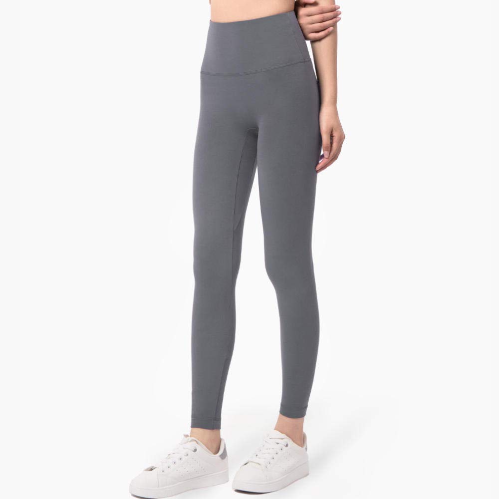 B/H Leggings Modellanti,Pantaloni da Fitness a Vita Alta con crisantemo,  Pieghe a Foglia di fantail Pantaloni da Yoga Color Pesca Color Pesca  Donna-Grigio_Small,Leggins Donna Sportivi Anticellulite : Amazon.it:  Abbigliamento