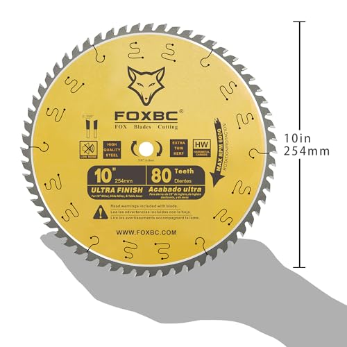 Foxbc FOX10-80T 10-Inch Table Saw Blade thumb #3