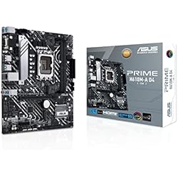 ASUS Prime H610M-A D4-CSM Placa Base mATX, Intel H610, LGA1700, DDR4, PCI 4.0, Intel 1Gb Ethernet, Realtek 7.1 Surround, 2xM.2, 4xSATA 6GB/s, USB 3.2 Gen 2, Armoury Crate, Negro