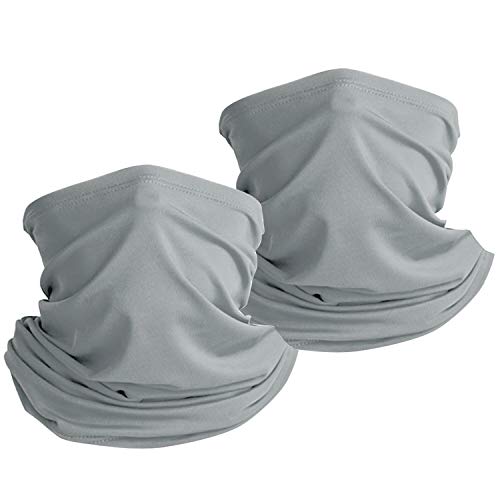 Thimmamma Halsmanschette Schal, 1PCS Hellgrau One Set Schal Atmungsaktiv Als Mundschutz Robuste Halsmanschette Sommer für Herren Multifunktionale Halsmanschette Herren