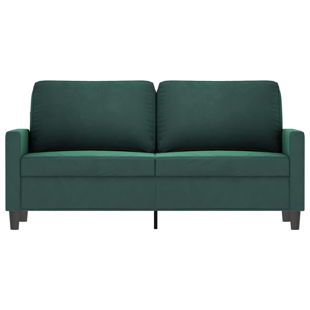 Lechnical Divano a 2 Posti Verde Scuro 140 cm in Velluto,Divano,Divano da Soggiorno,Design Moderno,Divano Posti Economico(SPU:359201)