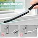 TQRR Hartborsten Eckenreinigungsbürste, Fugenreinigungsbürste, Fugenbürste Bad,Multifunktionale Reinigungsbürste, Reinigungswerkzeuge für Toilette Küche Fenster Badezimmer (4, Schwarz)