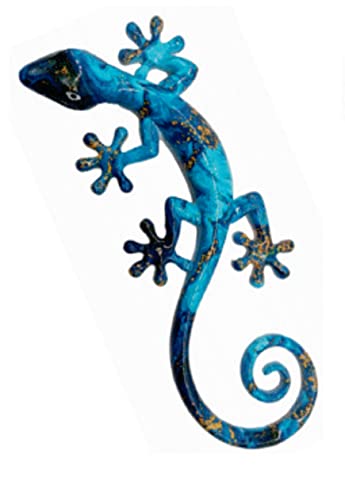 Salamandre Bleutée En Résine TTGM Modèle G sculpture décorative haut de gamme AMBIANCE SUD