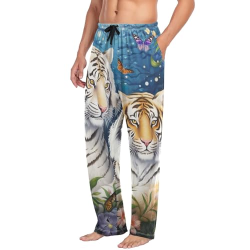 Men's Funny Frogs Printed Pajama Pant with Pocket S H0202364