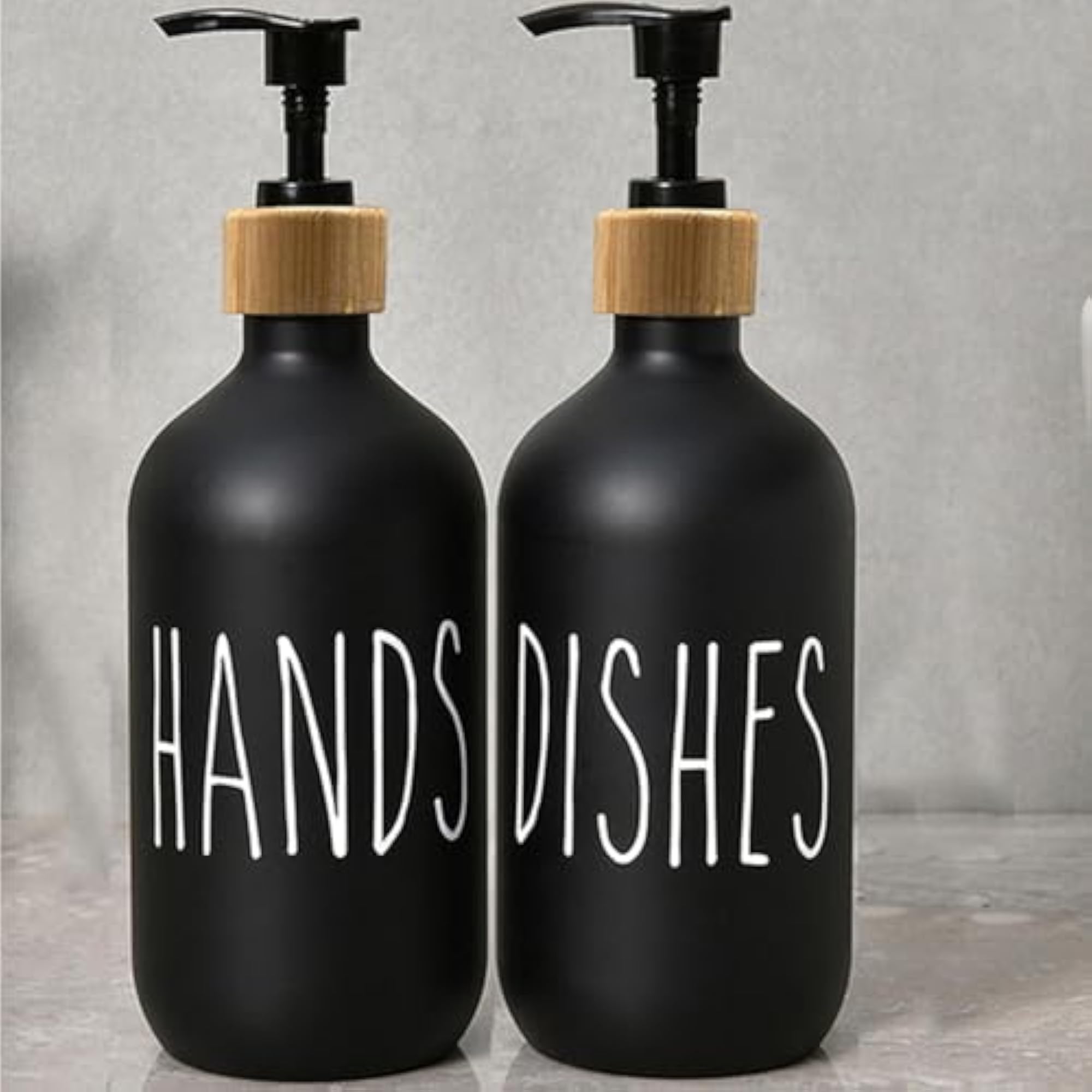 Refillable Black Shampoo Lotion Dispenser