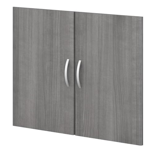 Pemberly Row Bookcase Door Kit in Platinum Gray - Engineered Wood
