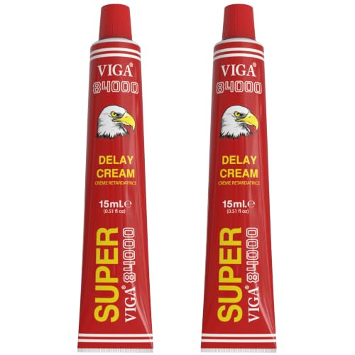Image of Super Viga 84000 Delay Cream for Men, External Use Only 0.50 Fl Oz (2 Pcs)
