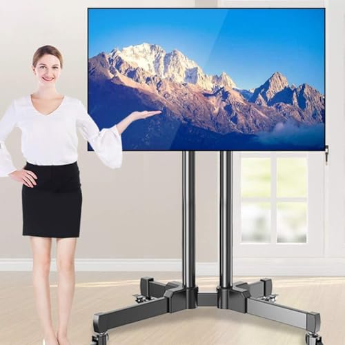 Soporte móvil para TV con ruedas y base estable miniatura 1