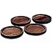 Noritake Kona Wood 3-3/4-Inch Coasters, Set of 4
