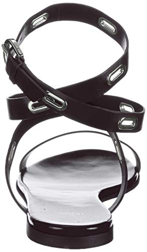 HUGO Kimley Flat Sandal Donna, Nero1, 41 EU