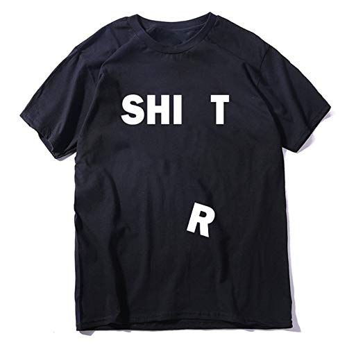 T-shirt d'été lâche hommes en coton noir pour un style casual quotidien