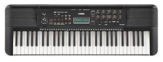 Yamaha 61-Key Portable Keyboard for Beginners with Learning Tools, Music Rest and Power Adapter PSRE283
