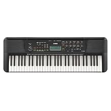 Yamaha 61-Key Portable Keyboard for Beginners with Learning Tools, Music Rest and Power Adapter PSRE283