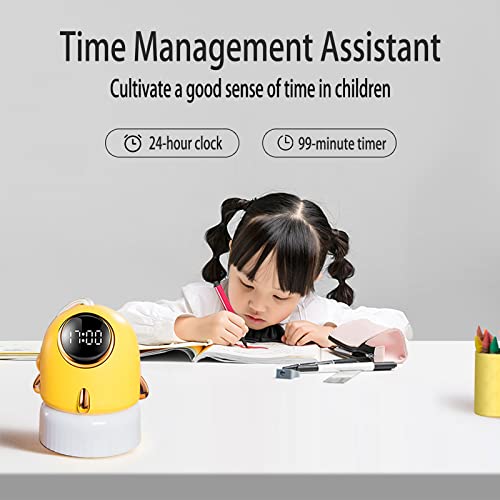 Not Afraid To Break The Children's Night Light With Clock Star Projection Function, Suitable For 1-14 Years Old Girl Boy Baby Toddler Kawaii Light Decoration, Warm White. #TOP2