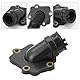 WYYFXY® Membranblock Ansaugstutzen Set Membranblock Dichtung Vergaser Membran Ansaugkrümmer Ersatz mit Befestigungsmutter Schlauchschellen für Yamaha Aerox Polaris Aprilia Agm Cpi Mbk Sachs