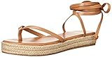 nine west footwear femme monee3 sandale cage espadrille, marron clair, 39.5 eu