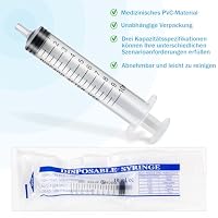 20 Stück Spritze 3 Spezifikationen (5ml/10ml/20ml) Unabhängige Verpackung Spritzen set Ohne Nadel Kunststoff Injektionsspritze Dosierspritze für Tierhaltung Kosmetik Parfüm und Pflanzenbewässerung – Ansicht 4