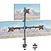 Produktbild ELIVED Monitor Halterung 3 Monitore für 17-32 Zoll Bildschirme, Dreifach Monitor Arm, Höhenverstellbare Monitorhalterung, 80cm Hohe Stange, max. 8kg pro Arm, VESA 75/100mm, EV4013