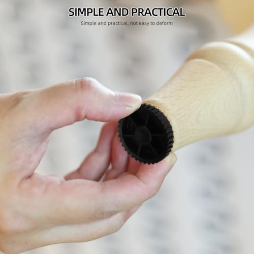 Image of balacoo Anti Slip Chair Pads with Shock Absorber 12 Pack M8 Screw Table Feet Levelers Pe Material Furniture Floor Protectors 1.96X1.96X1.18 Inch for Home and Garden