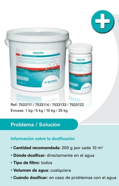 Cloro Bayrol CHLORIFIX 5KG Granulado Silk Effect (2)
