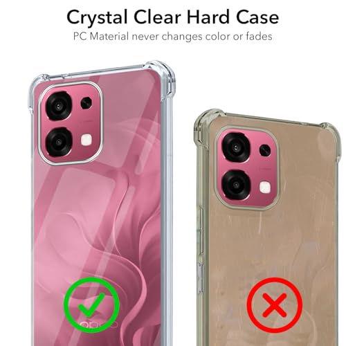 Image of Jkobi Shockproof Crystal-Clear Back Cover for Oppo F31 5G | Oppo F33 5G (Anti Yellow Case | Drop & Camera Protection | Hard Polycarbonate)